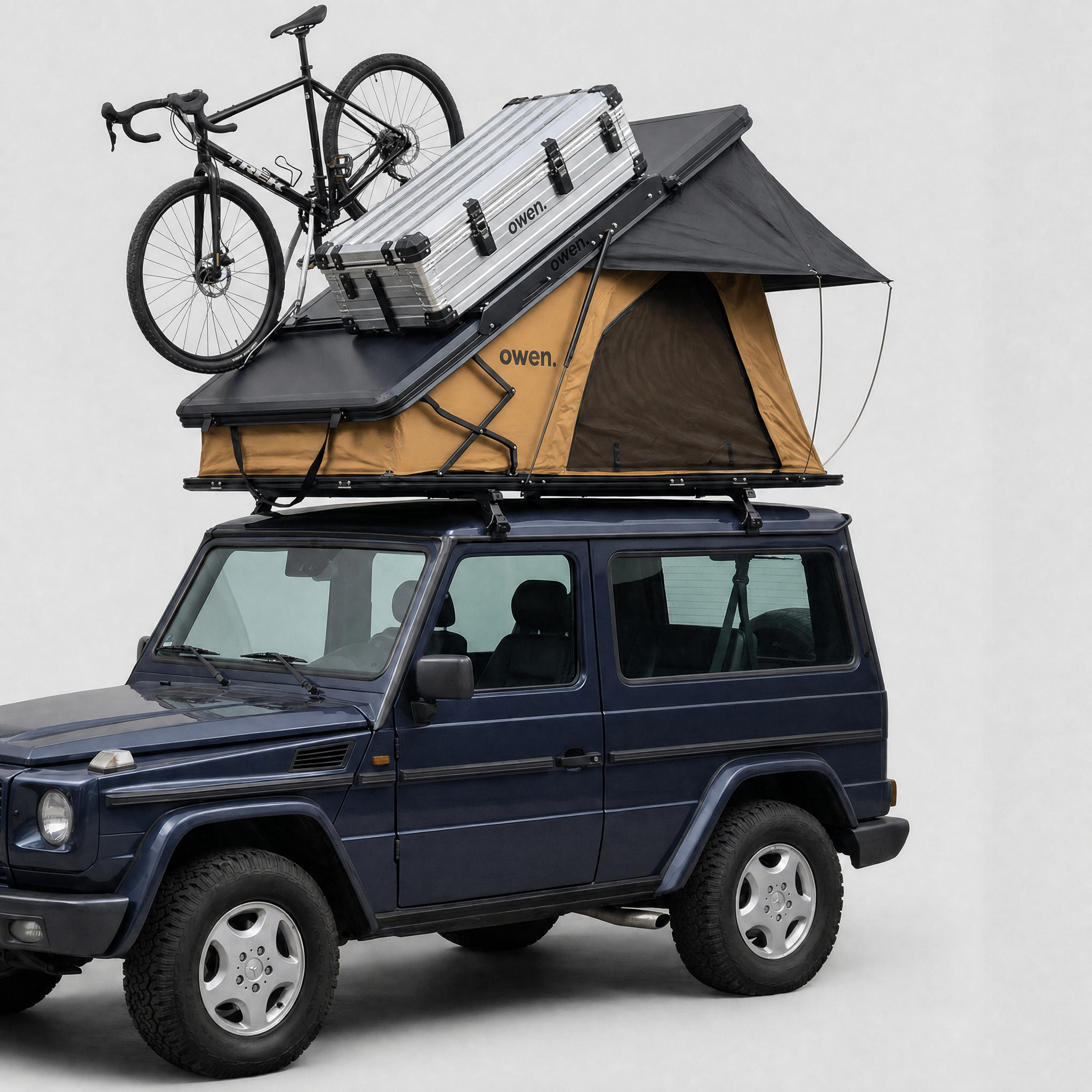 dachzelt hartschale unter 50 kg Hardtop Dachzelt AluMaster Black Edition – 5000 mm – OWEN