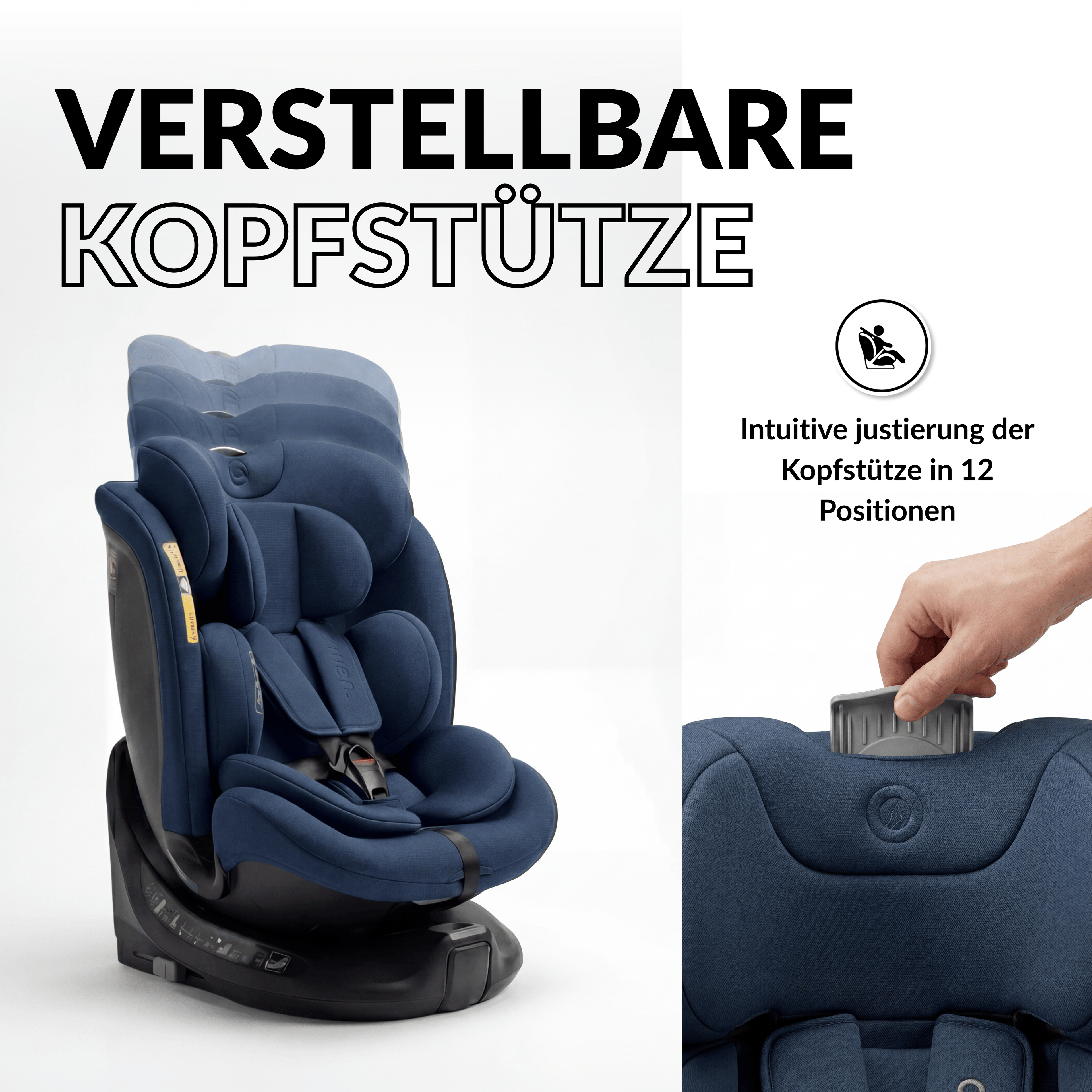 OWEN® 3-in-1 Kindersitz mit ISOFIX 360º Comfy