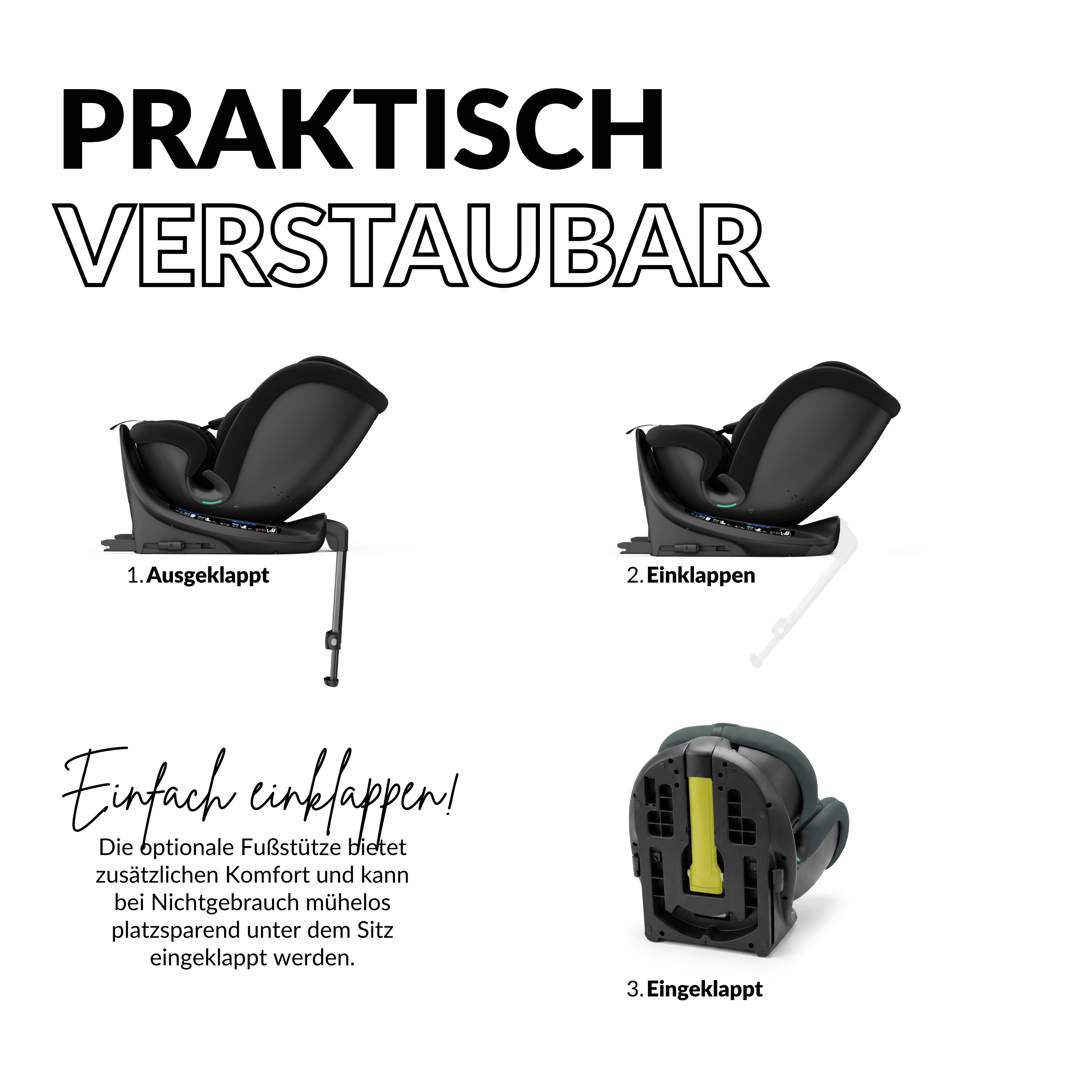 OWEN® 3-in-1 Kindersitz mit ISOFIX 360º Comfy