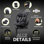 OWEN® 3-in-1 Kindersitz mit ISOFIX 360º Comfy