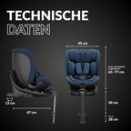 OWEN® 3-in-1 Kindersitz mit ISOFIX 360º Comfy