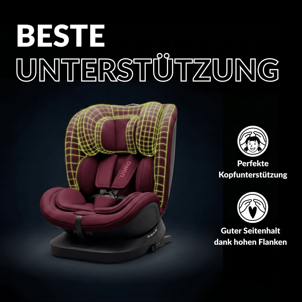 OWEN® 3-in-1 Kindersitz mit ISOFIX 360º Comfy