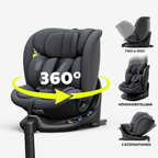 OWEN® 3-in-1 Kindersitz mit ISOFIX 360º Comfy