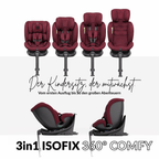 OWEN® 3-in-1 Kindersitz mit ISOFIX 360º Comfy