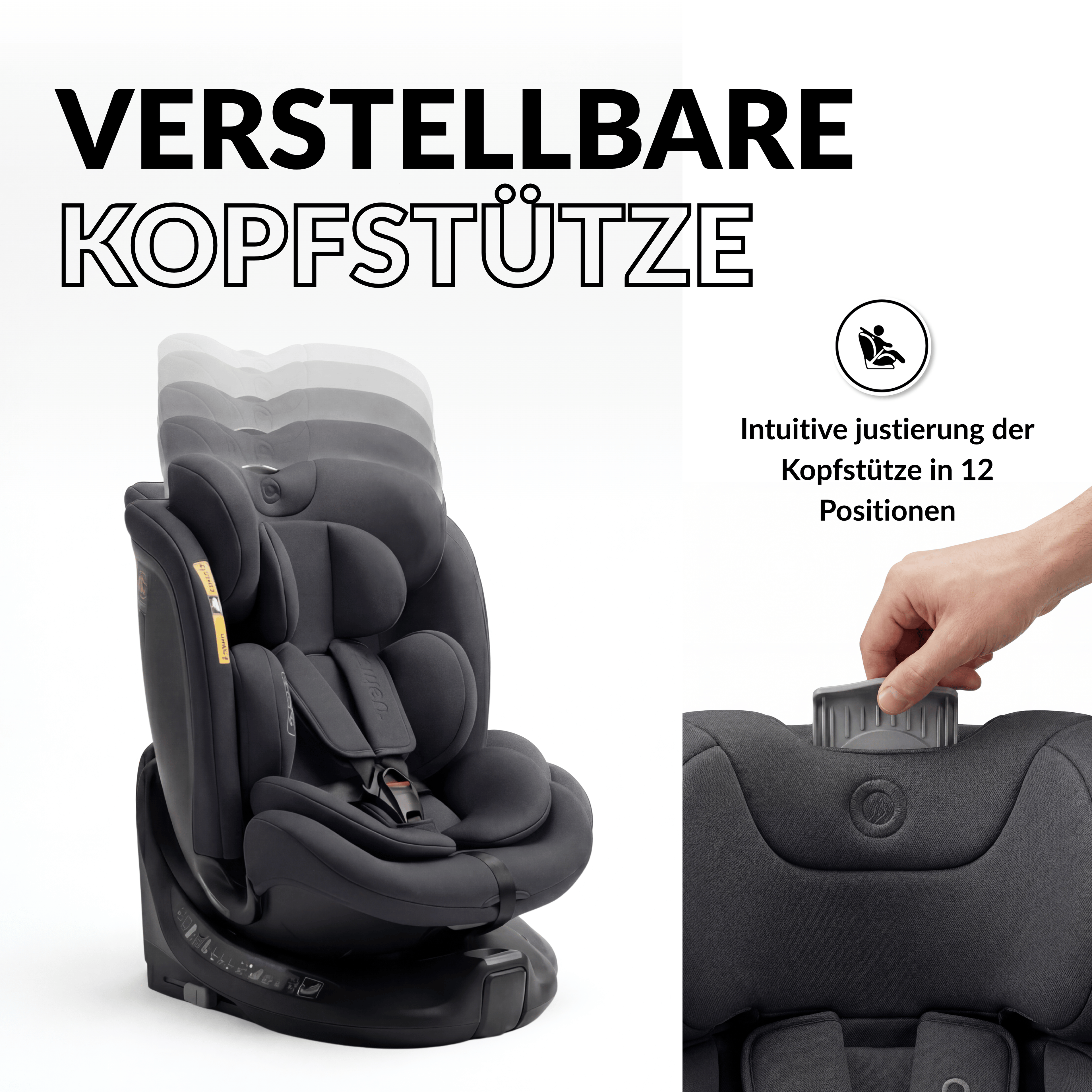 OWEN® 3-in-1 Kindersitz mit ISOFIX 360º Comfy