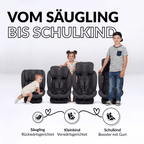 OWEN® 3-in-1 Kindersitz mit ISOFIX 360º Comfy