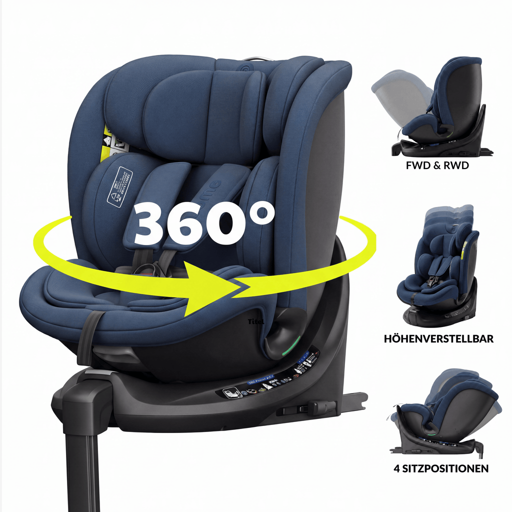 OWEN® 3-in-1 Kindersitz mit ISOFIX 360º Comfy