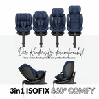 OWEN® 3-in-1 Kindersitz mit ISOFIX 360º Comfy