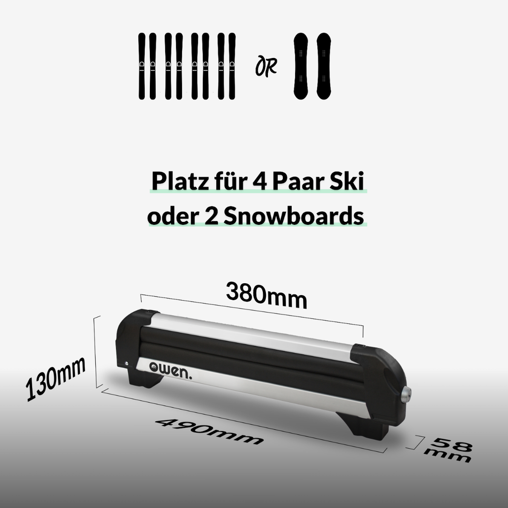 OWEN® Skiträger Basic (Silver Edition)