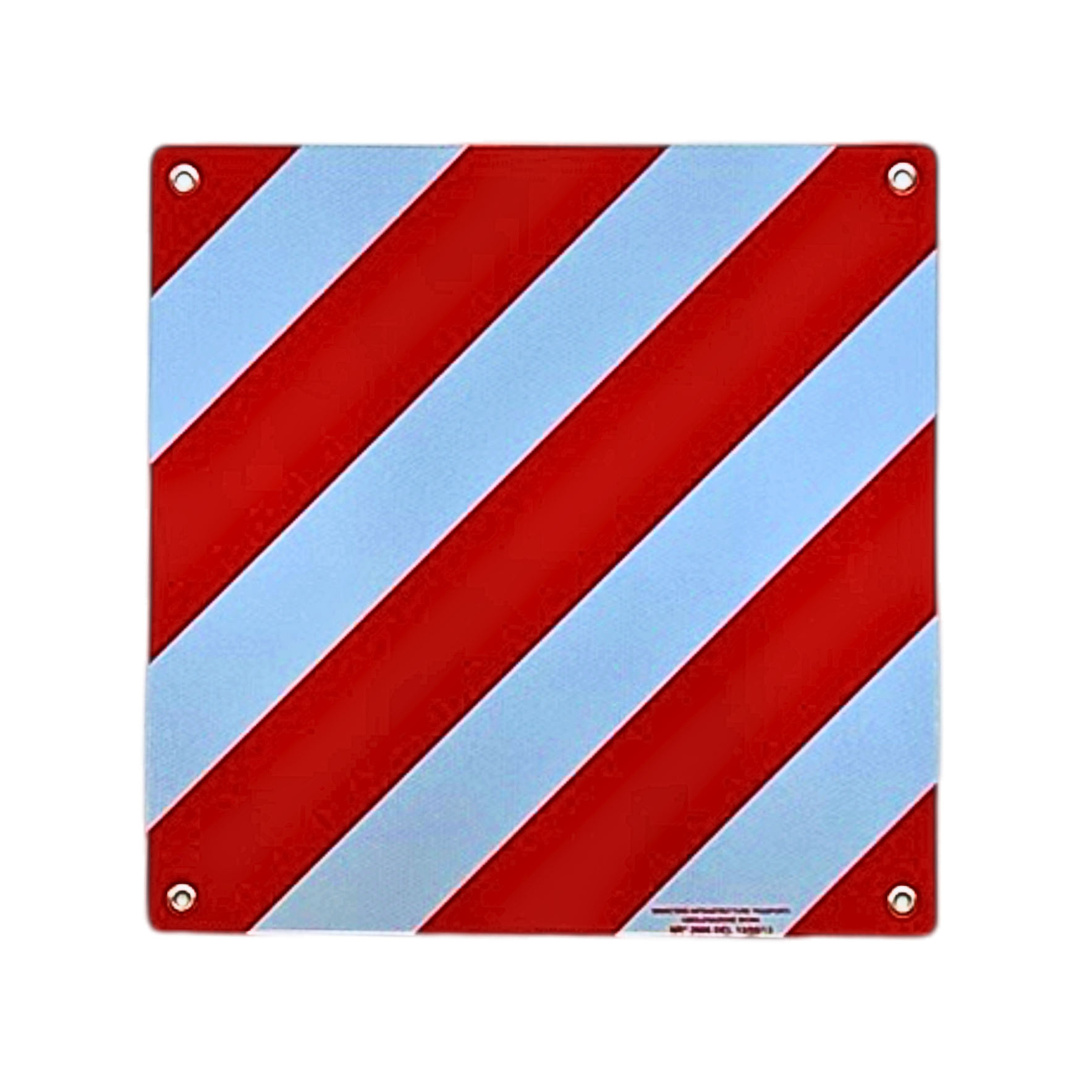 Warntafel für Italien, rot/weiß reflektierende Überlängentafel 50 × 50 cm