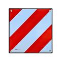 Warntafel für Spanien, rot/weiß reflektierende Überlängentafel 50 × 50 cm
