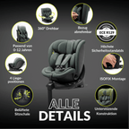 OWEN® 3 - in - 1 Kindersitz mit ISOFIX 360º Comfy - OWEN