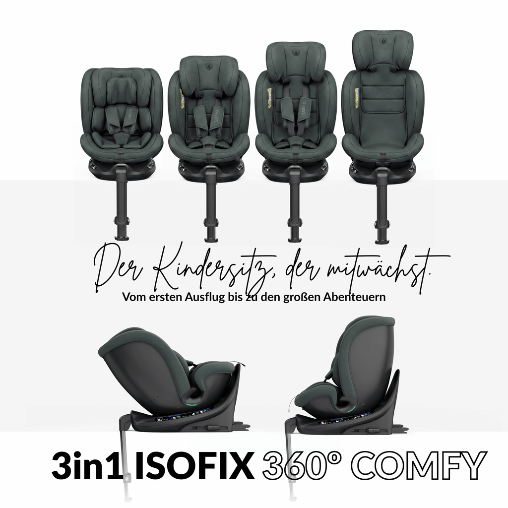 OWEN® 3 - in - 1 Kindersitz mit ISOFIX 360º Comfy - OWEN