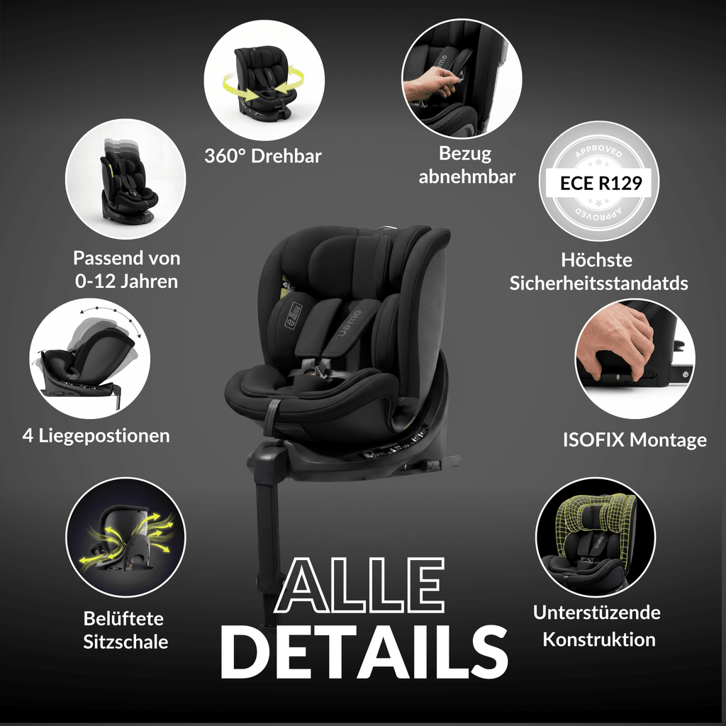 OWEN® 3 - in - 1 Kindersitz mit ISOFIX 360º Comfy - OWEN