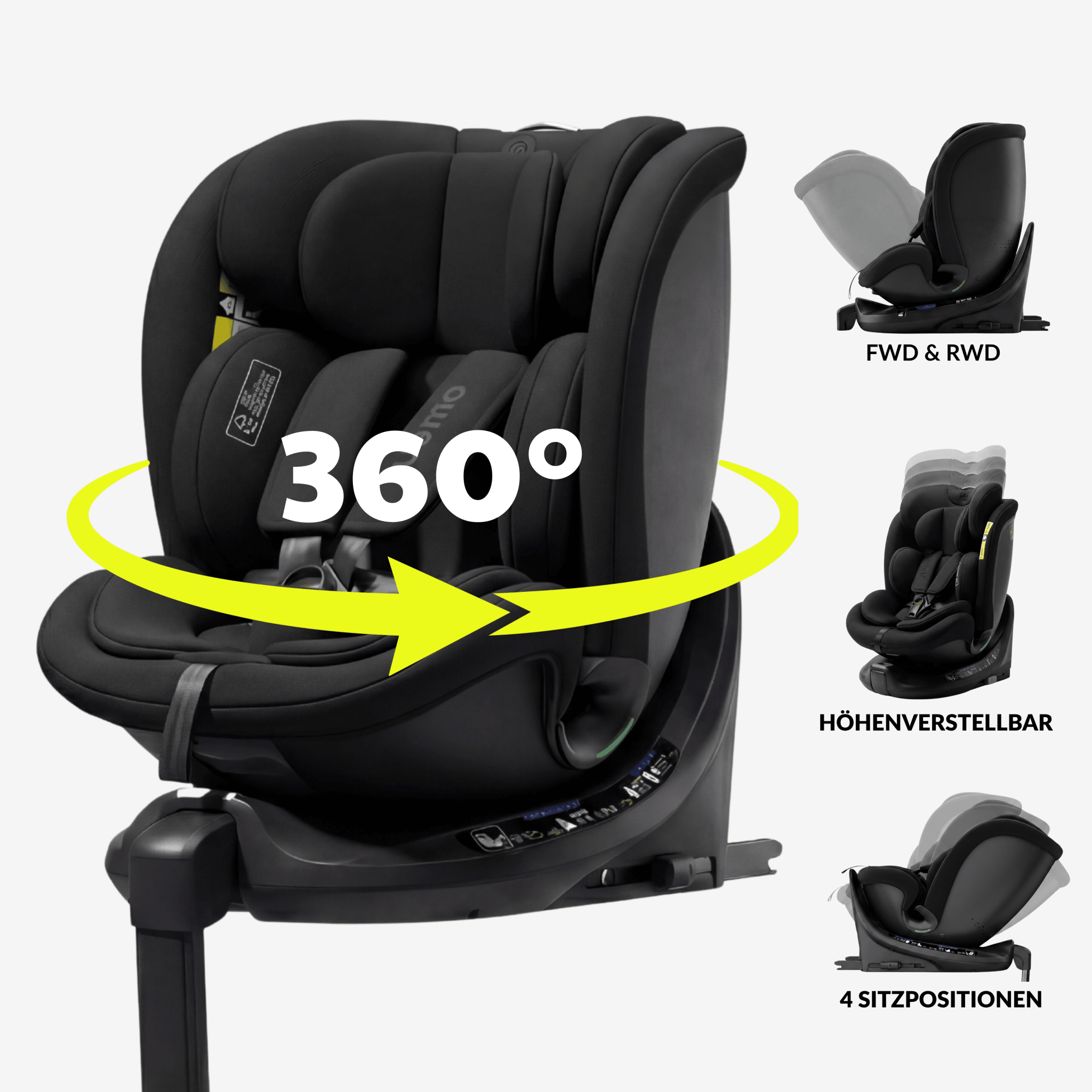 OWEN® 3 - in - 1 Kindersitz mit ISOFIX 360º Comfy - OWEN