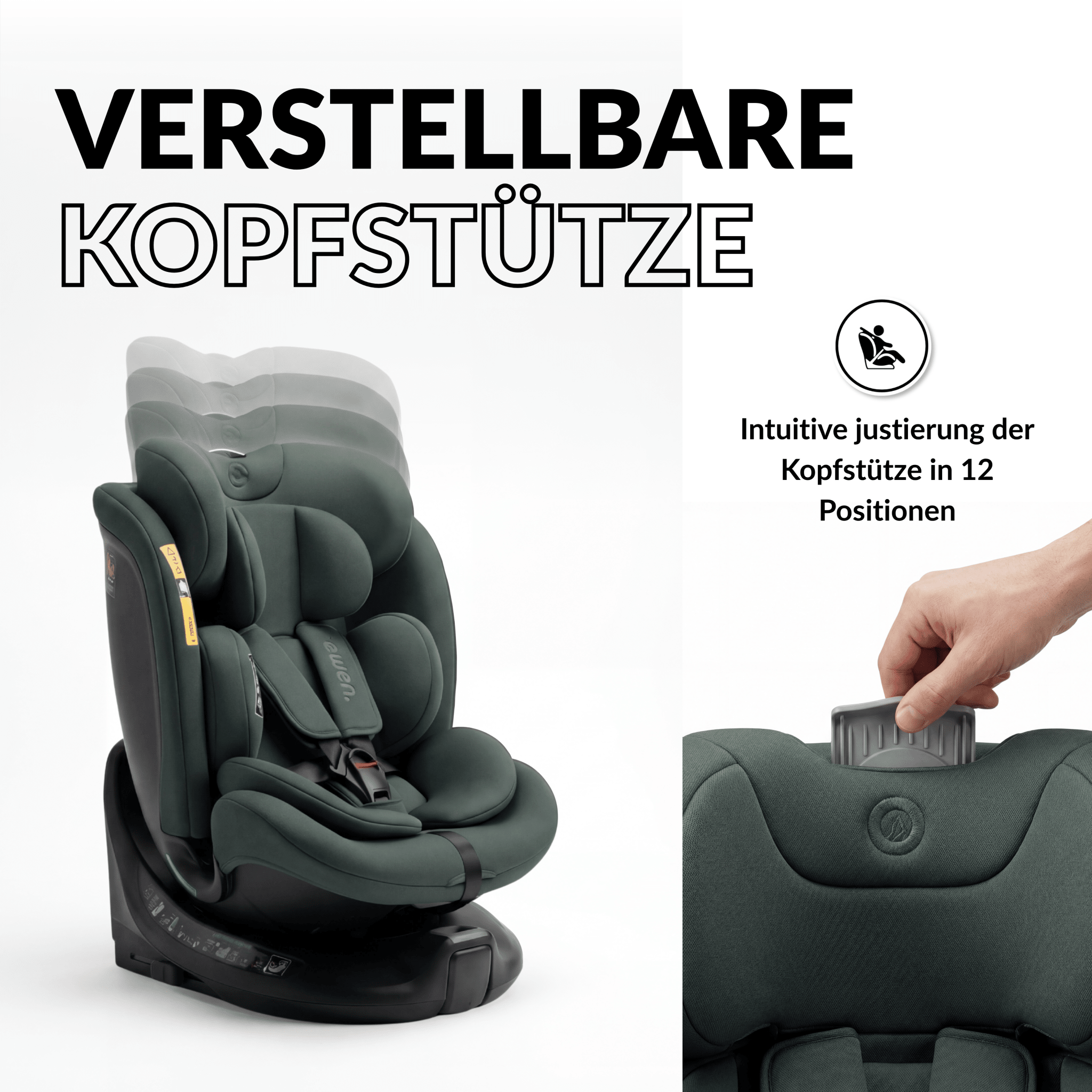 OWEN® 3 - in - 1 Kindersitz mit ISOFIX 360º Comfy - OWEN