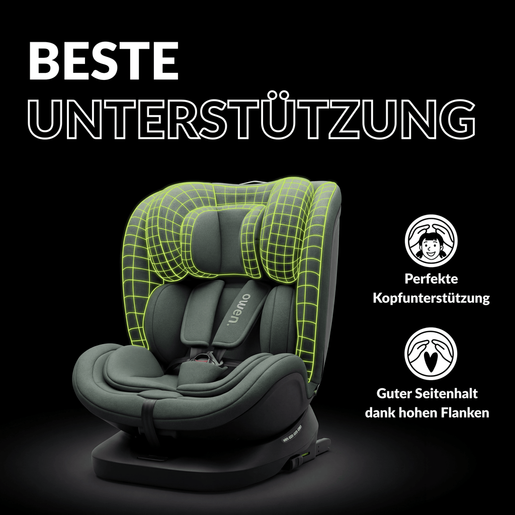 OWEN® 3 - in - 1 Kindersitz mit ISOFIX 360º Comfy - OWEN