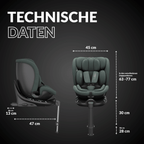 OWEN® 3 - in - 1 Kindersitz mit ISOFIX 360º Comfy - OWEN