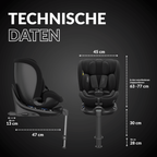OWEN® 3 - in - 1 Kindersitz mit ISOFIX 360º Comfy - OWEN