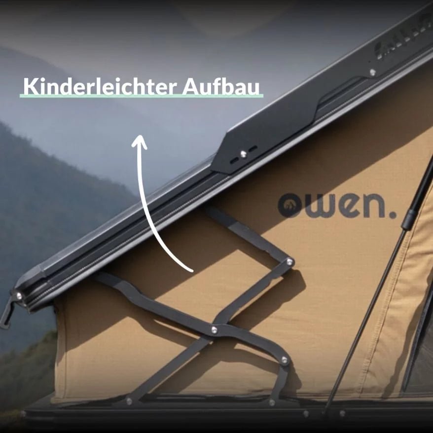 OWEN® AluMaster Hardtop Dachzelt (Black Edition) - OWEN