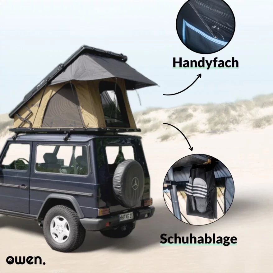 OWEN® AluMaster Hardtop Dachzelt (Black Edition) - OWEN