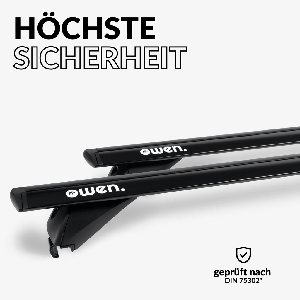 OWEN® Dachträger 5.0 PRO für offene Reling - OWEN