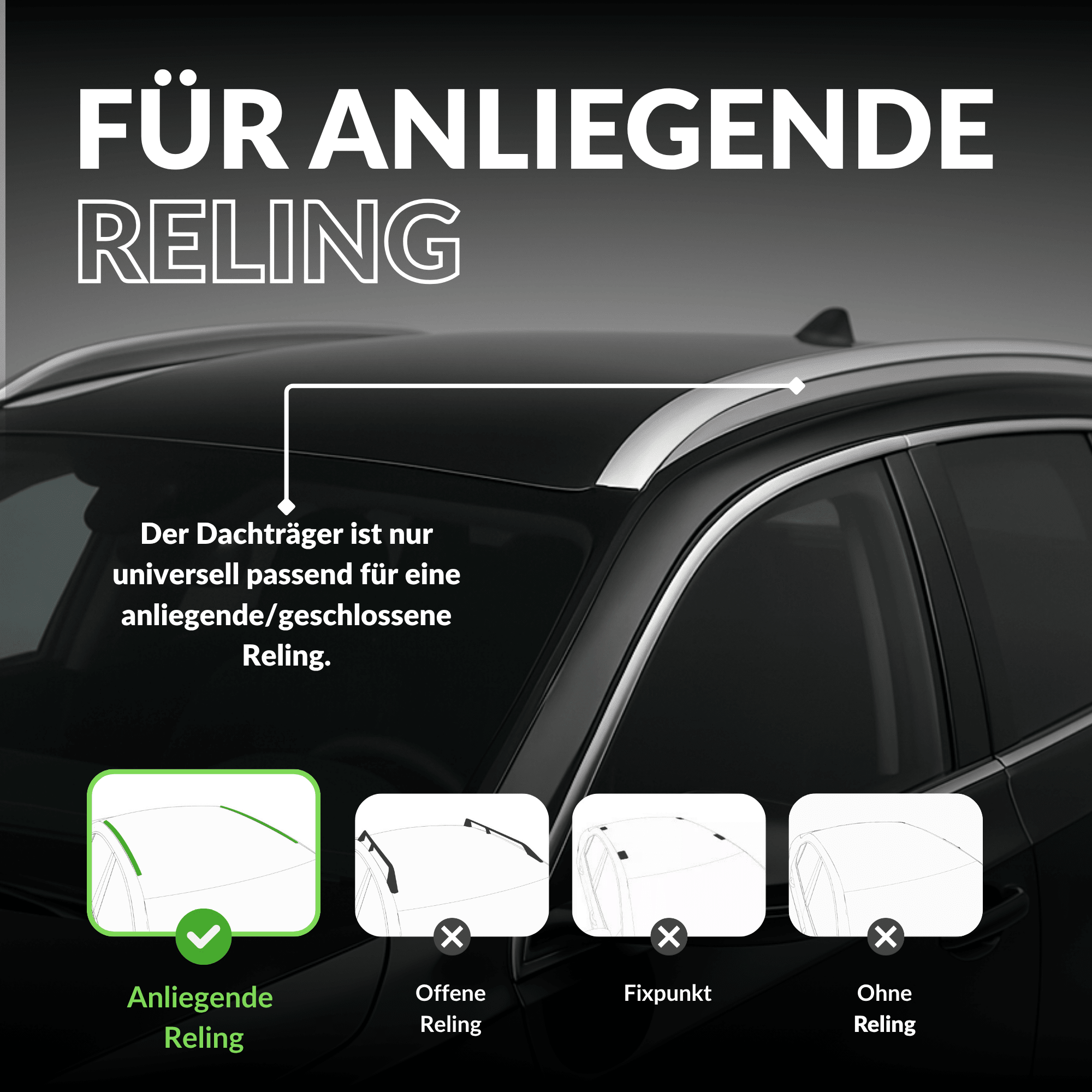 OWEN® Dachträger 3.0 für geschlossene Reling - OWEN