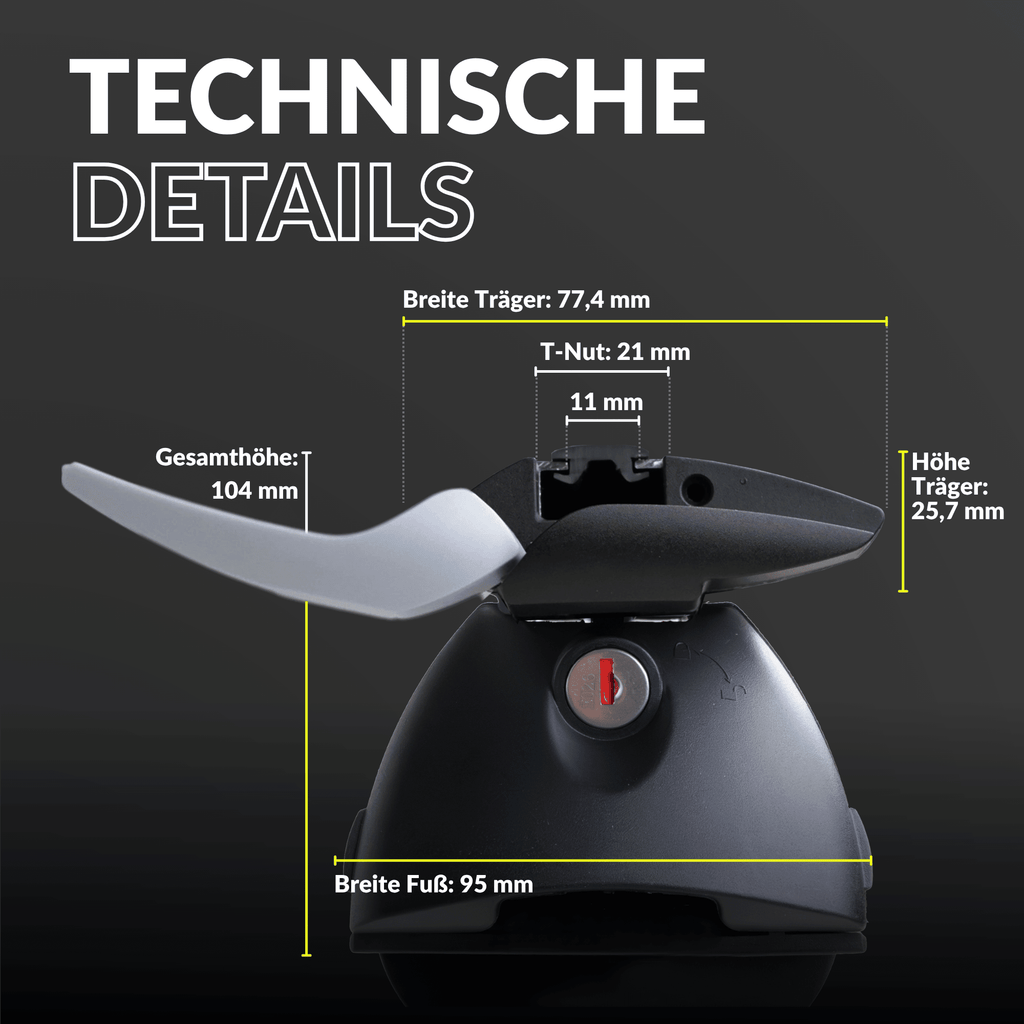 OWEN® Dachträger 3.0 PRO für geschlossene Reling - OWEN