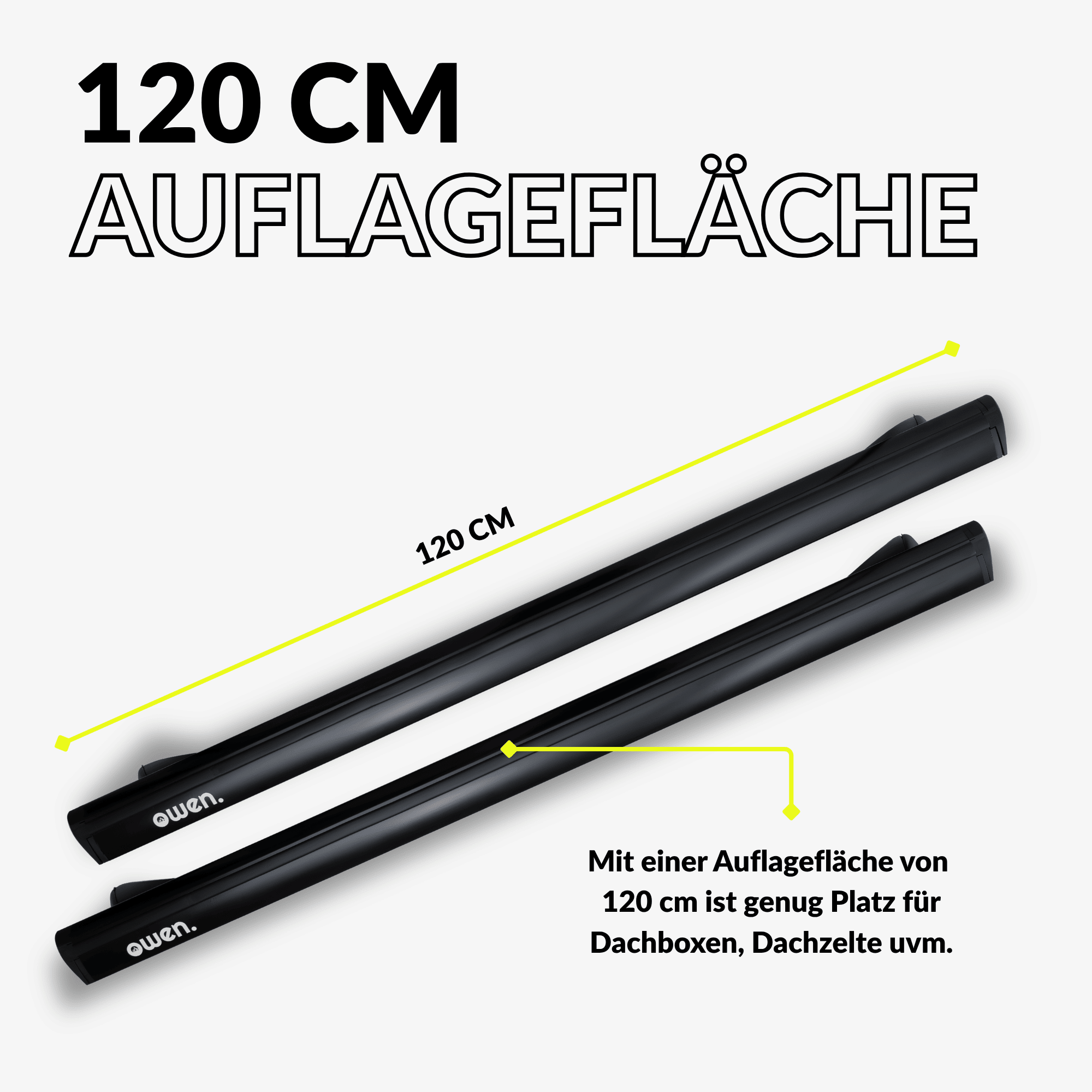 OWEN® Dachträger 3.0 PRO für geschlossene Reling - OWEN
