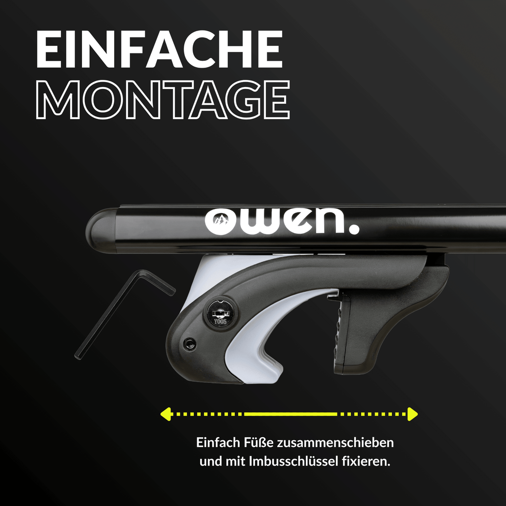 OWEN® Dachträger 5.0 für offene Reling - OWEN