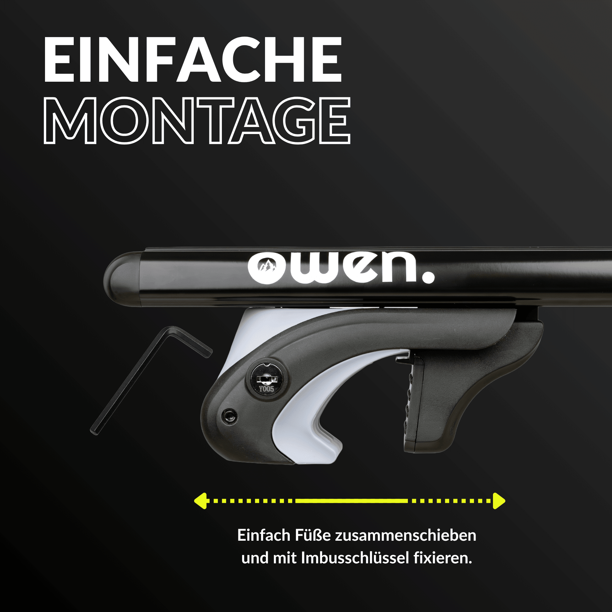 OWEN® Dachträger 5.0 für offene Reling - OWEN