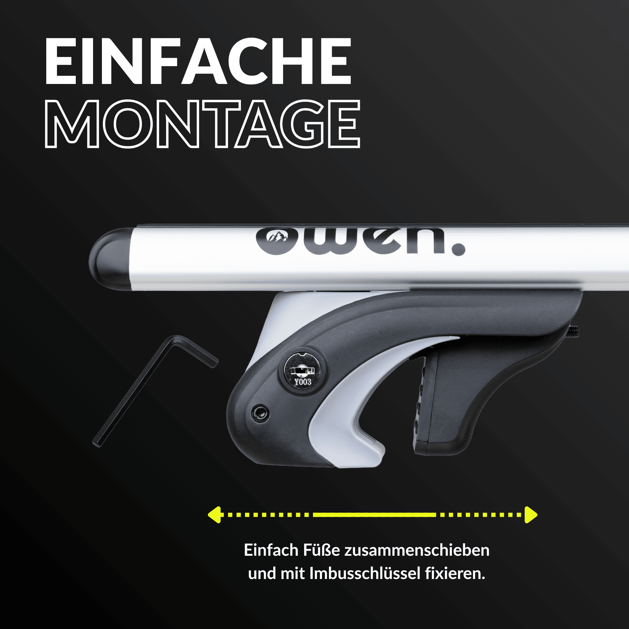 OWEN® Dachträger 5.0 für offene Reling - OWEN