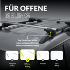 OWEN® Dachträger 5.0 für offene Reling - OWEN
