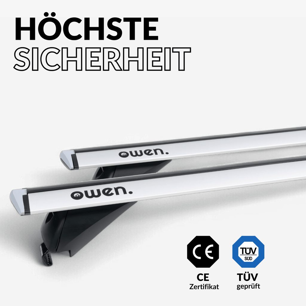 OWEN® Dachträger 5.0 PRO für offene Reling - OWEN