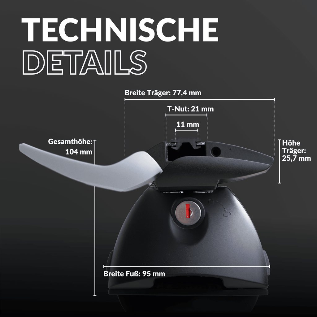 OWEN® Dachträger 5.0 PRO für offene Reling - OWEN