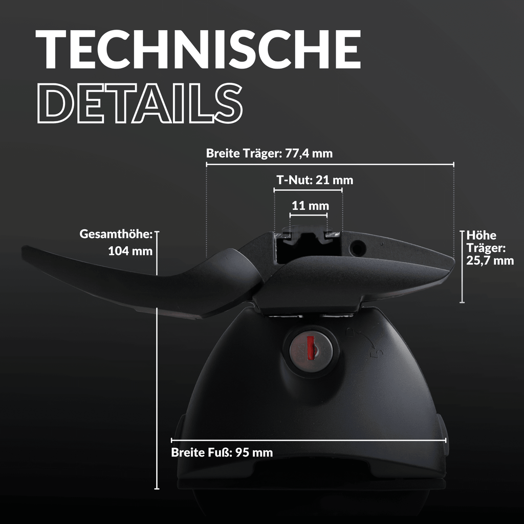 OWEN® Dachträger 5.0 PRO für offene Reling - OWEN