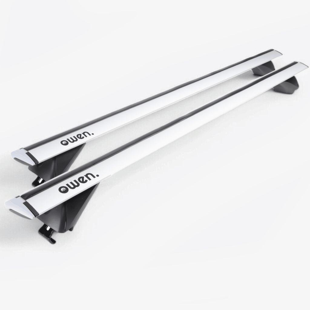 OWEN® Dachträger 5.0 PRO für offene Reling – 135 / Silber (Refurbished: Exzellent)