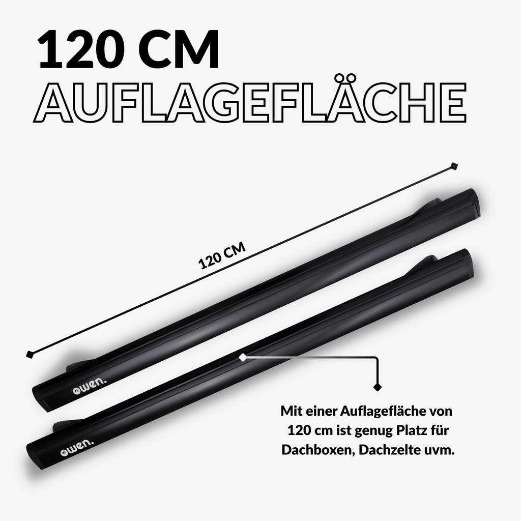 OWEN® Dachträger 5.0 PRO für offene Reling - OWEN