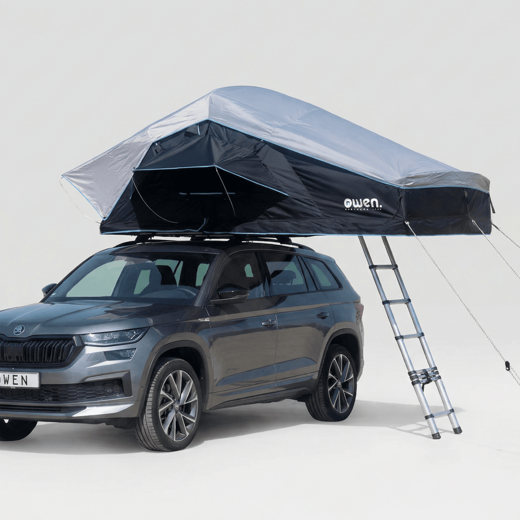 Dachzelt four+ – 4 Personen, 193×240 cm Liegefläche – OWEN