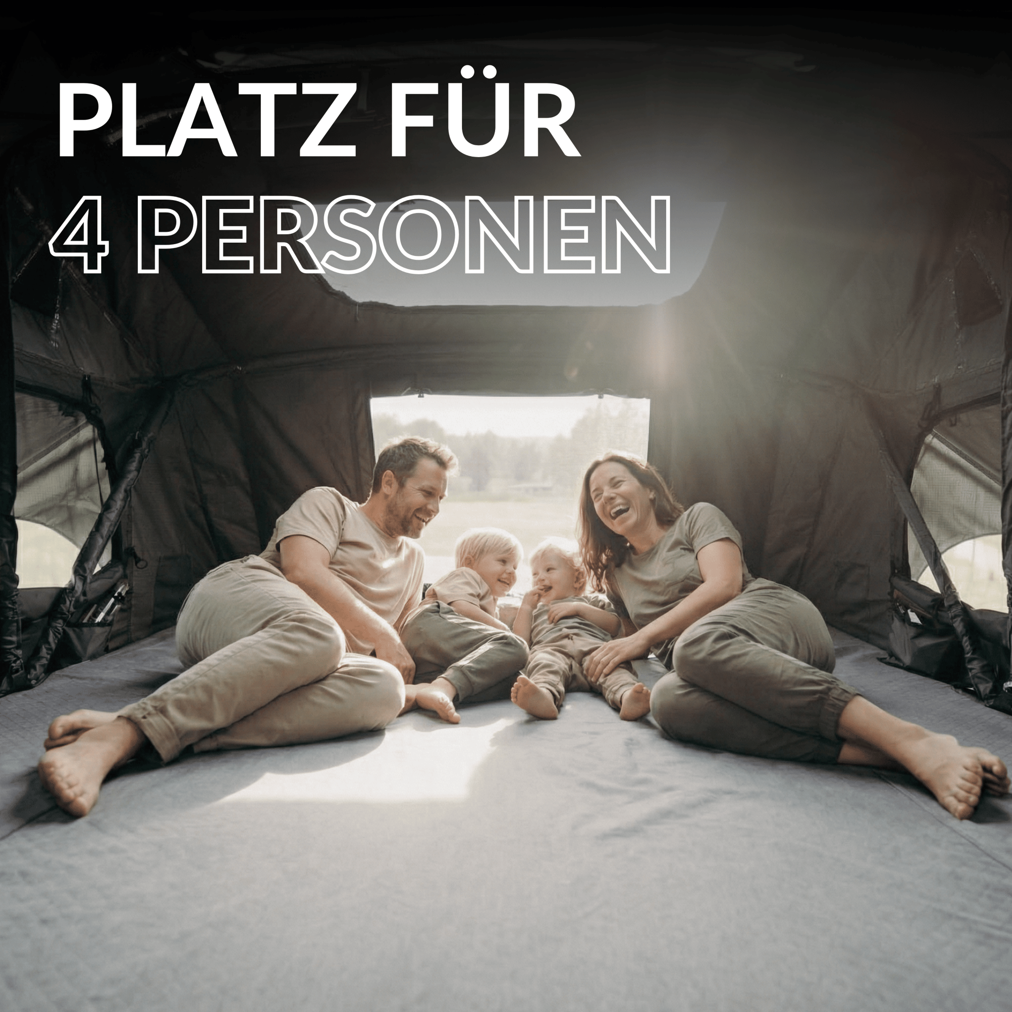 dachzelt familie 4 personen Dachzelt four+ – 4 Personen, 193×240 cm Liegefläche – OWEN
