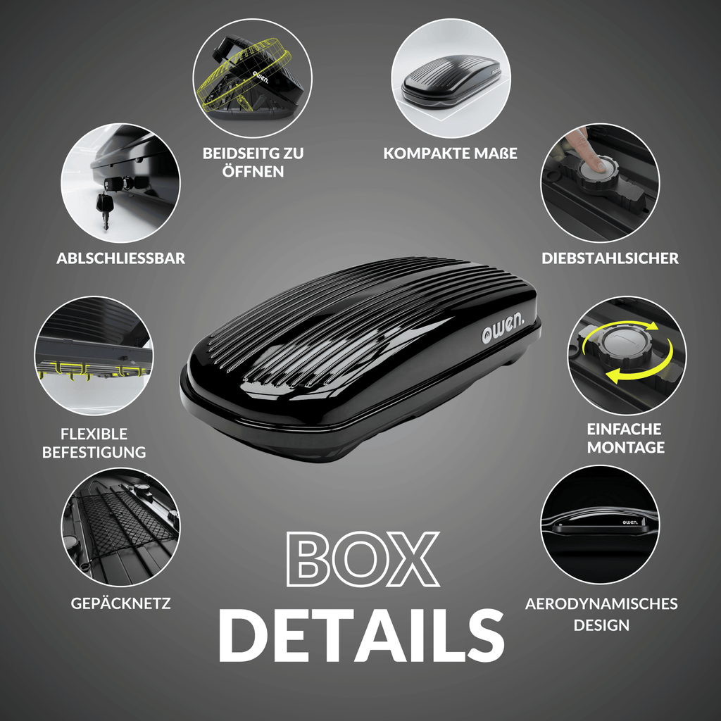 OWEN® ROWA Dachbox 400L - OWEN