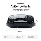 OWEN® ROWA Dachbox 440L – Abmessungen: 175,7 × 81,8 × 36,5 cm