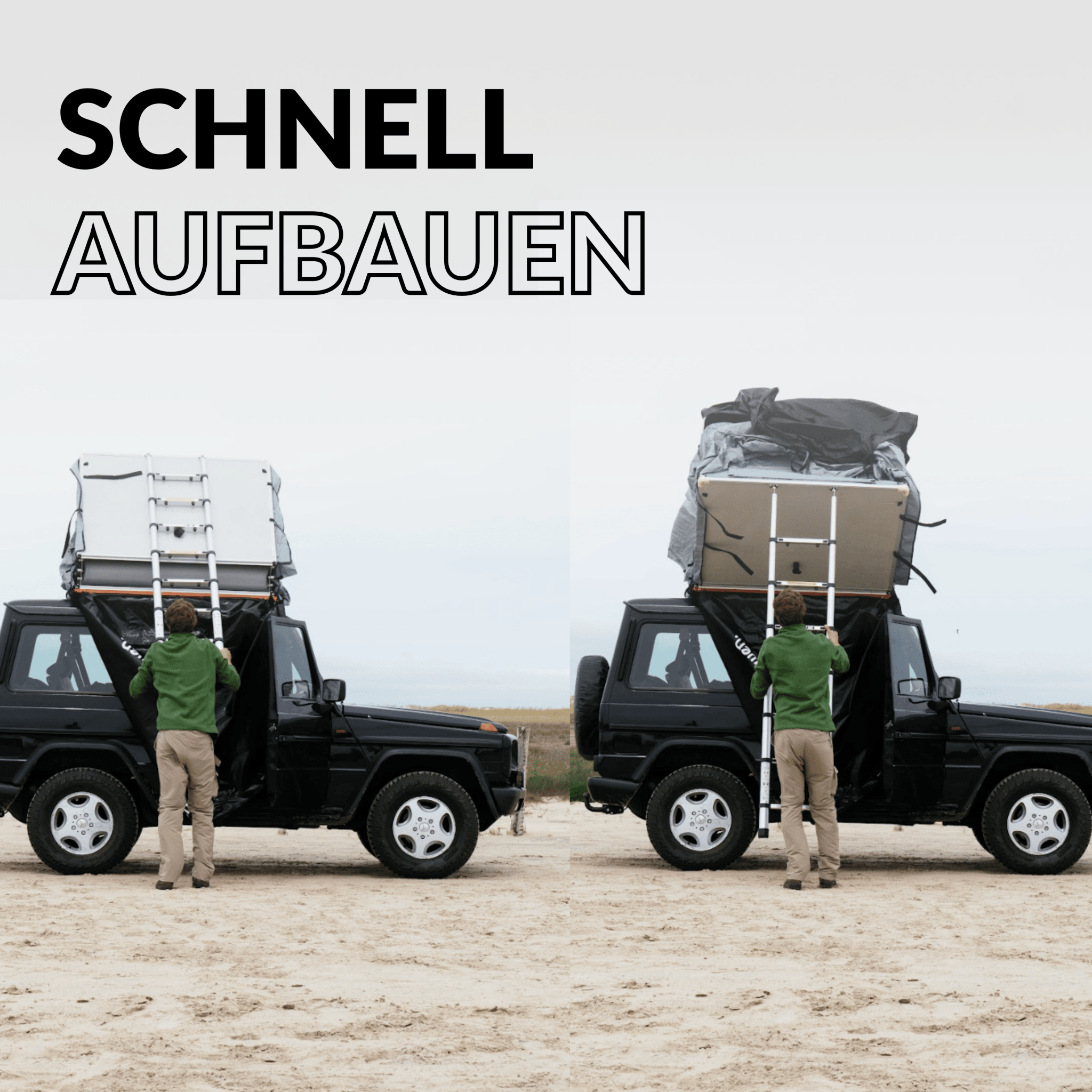 OWEN® two+ Dachzelt (Black Edition) - OWEN