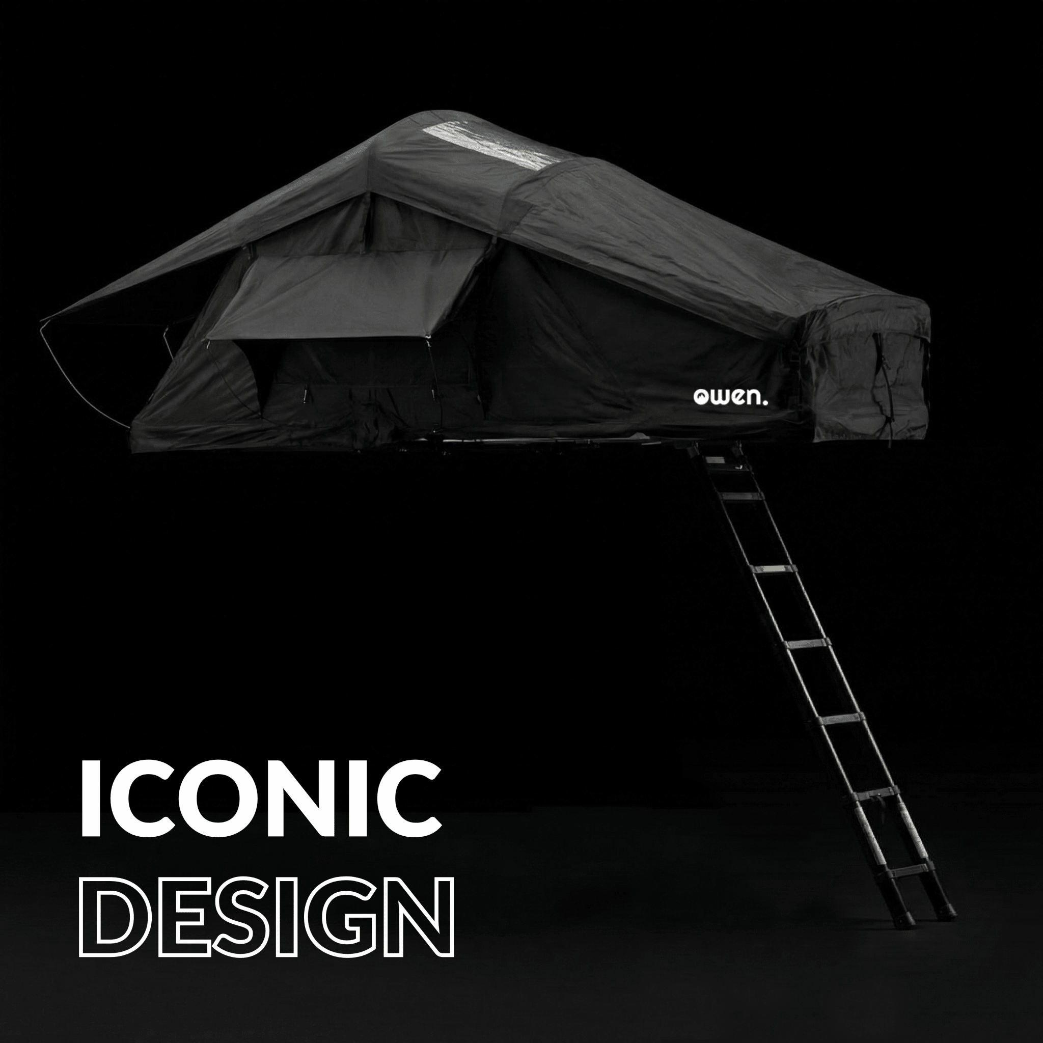 OWEN® two+ Dachzelt (Black Edition) - OWEN