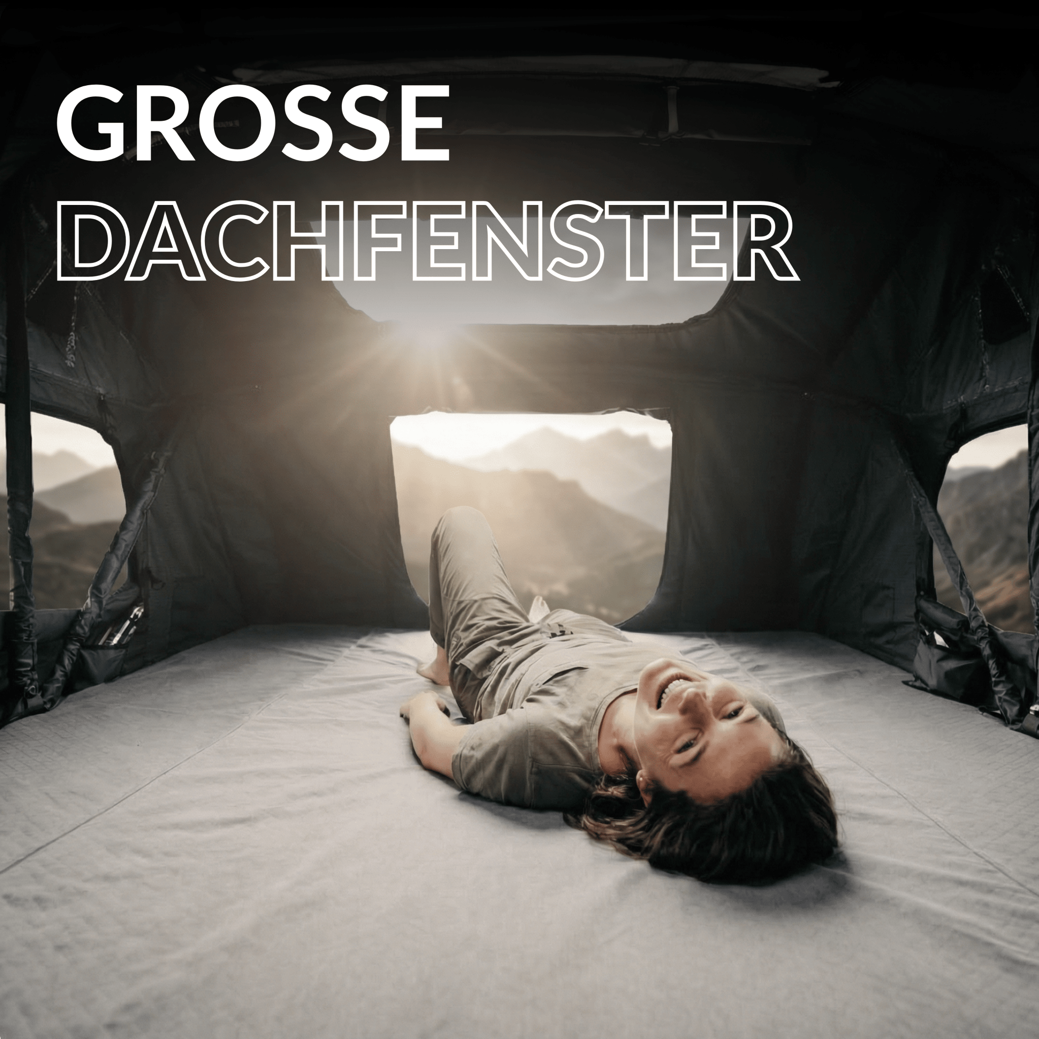 owen two dachzelt Klappdachzelt two+ Black Edition – 5 Min. Aufbau – OWEN