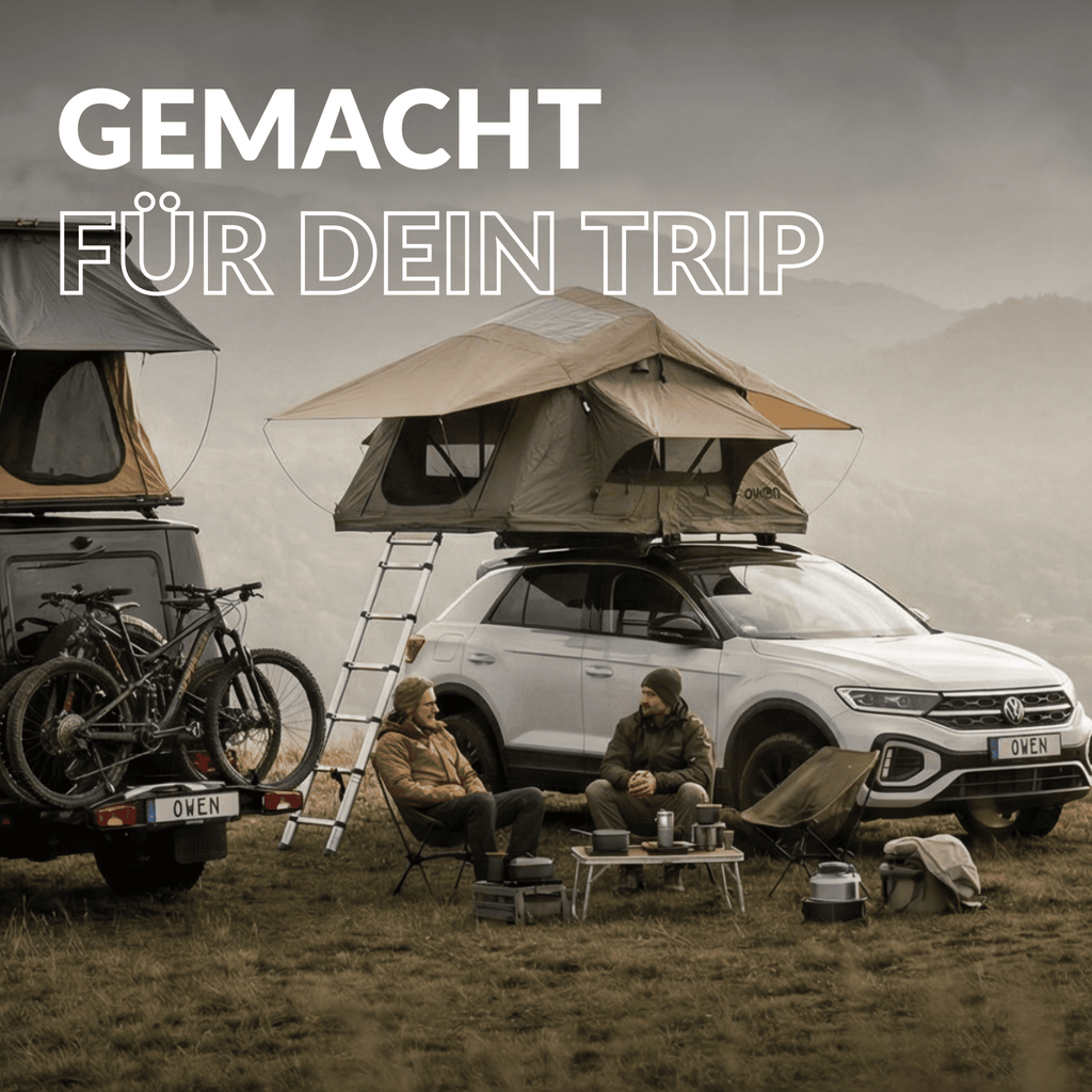 Dachzelt two (Green Olive) – in 5 Min. aufgebaut – OWEN